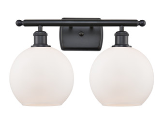 Ballston Two Light Bath Vanity in Matte Black (405|516-2W-BK-G121-8)