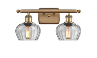 Ballston Two Light Bath Vanity in Brushed Brass (405|516-2W-BB-G92)