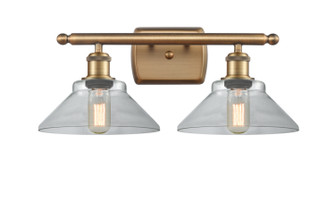 Ballston Two Light Bath Vanity in Brushed Brass (405|516-2W-BB-G132)