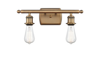 Ballston Two Light Bath Vanity in Brushed Brass (405|516-2W-BB)
