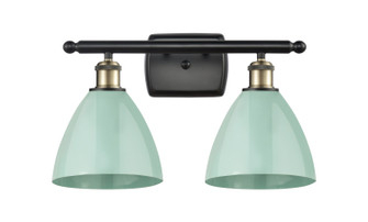 Ballston Two Light Bath Vanity in Black Antique Brass (405|516-2W-BAB-MBD-75-SF)