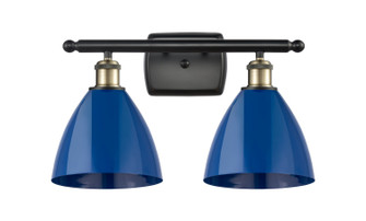 Ballston Two Light Bath Vanity in Black Antique Brass (405|516-2W-BAB-MBD-75-BL)