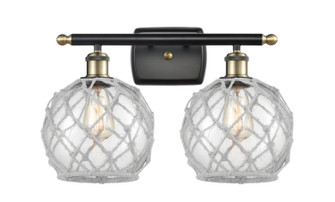 Ballston Two Light Bath Vanity in Black Antique Brass (405|516-2W-BAB-G122-8RW)