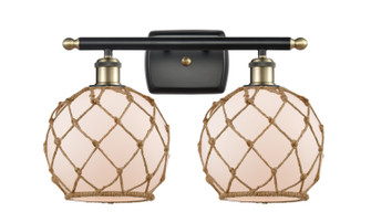 Ballston Two Light Bath Vanity in Black Antique Brass (405|516-2W-BAB-G121-8RB)