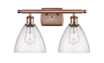Ballston LED Bath Vanity in Antique Copper (405|516-2W-AC-GBD-754-LED)