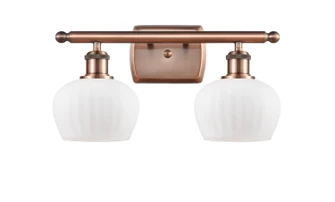 Ballston Two Light Bath Vanity in Antique Copper (405|516-2W-AC-G91)