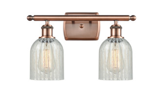 Ballston Two Light Bath Vanity in Antique Copper (405|516-2W-AC-G2511)