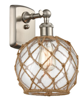 Ballston One Light Wall Sconce in Brushed Satin Nickel (405|516-1W-SN-G122-8RB)