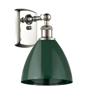 Ballston One Light Wall Sconce in Polished Nickel (405|516-1W-PN-MBD-75-GR)