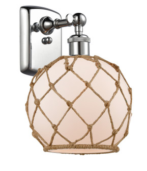 Ballston One Light Wall Sconce in Polished Chrome (405|516-1W-PC-G121-8RB)