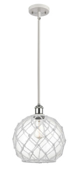 Ballston One Light Mini Pendant in White Polished Chrome (405|516-1S-WPC-G122-10RW)