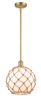 Ballston One Light Mini Pendant in Satin Gold (405|516-1S-SG-G121-10RB)