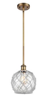 Ballston One Light Mini Pendant in Brushed Brass (405|516-1S-BB-G122-8RW)
