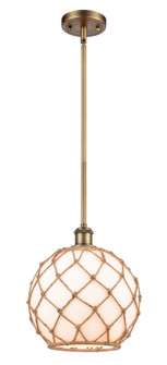 Ballston One Light Mini Pendant in Brushed Brass (405|516-1S-BB-G121-10RB)
