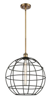 Ballston One Light Mini Pendant in Brushed Brass (405|516-1S-BB-CE-16-BK)