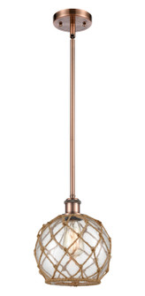 Ballston One Light Mini Pendant in Antique Copper (405|516-1S-AC-G122-8RB)