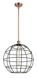 Ballston One Light Mini Pendant in Antique Copper (405|516-1S-AC-CE-16-BK)