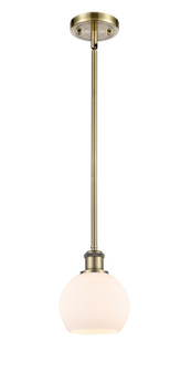 Ballston One Light Mini Pendant in Antique Brass (405|516-1S-AB-G121-6)