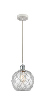 Ballston One Light Mini Pendant in White Polished Chrome (405|516-1P-WPC-G122-8RW)