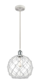 Ballston LED Mini Pendant in White Polished Chrome (405|516-1P-WPC-G122-10RW-LED)