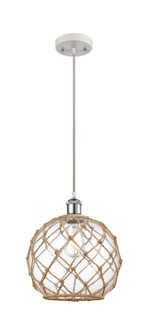 Ballston LED Mini Pendant in White Polished Chrome (405|516-1P-WPC-G122-10RB-LED)