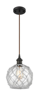 Ballston One Light Mini Pendant in Oil Rubbed Bronze (405|516-1P-OB-G122-8RW)