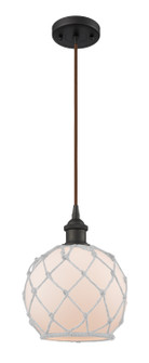 Ballston LED Mini Pendant in Oil Rubbed Bronze (405|516-1P-OB-G121-8RW-LED) Ballston LED Mini Pendant in Oil Rubbed Bronze (405|516-1P-OB-G121-8RW-LED)