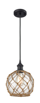 Ballston One Light Mini Pendant in Matte Black (405|516-1P-BK-G122-8RB)