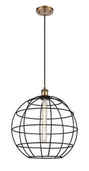 Ballston One Light Mini Pendant in Brushed Brass (405|516-1P-BB-CE-16-BK)