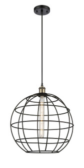 Ballston One Light Mini Pendant in Black Antique Brass (405|516-1P-BAB-CE-16-BK)