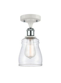 Ballston One Light Semi-Flush Mount in White Polished Chrome (405|516-1C-WPC-G392)