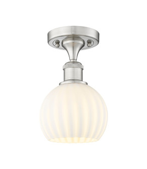 Ballston LED Semi-Flush Mount in Brushed Satin Nickel (405|516-1C-SN-G124-6-LED)