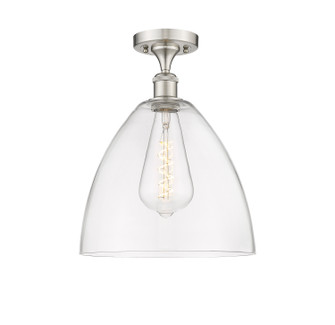 Ballston One Light Semi-Flush Mount in Satin Gold (405|516-1C-SG-GBD-124)