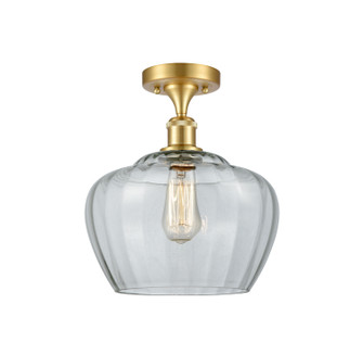 Ballston One Light Semi-Flush Mount in Satin Gold (405|516-1C-SG-G92-L)