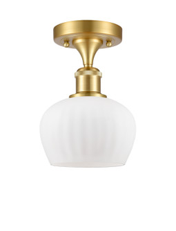 Ballston One Light Semi-Flush Mount in Satin Gold (405|516-1C-SG-G91)