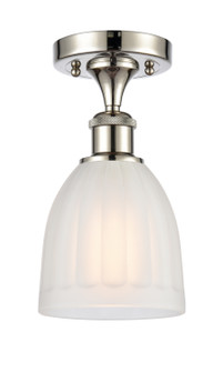 Ballston One Light Semi-Flush Mount in Polished Nickel (405|516-1C-PN-G441)