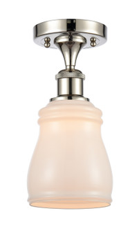 Ballston One Light Semi-Flush Mount in Polished Nickel (405|516-1C-PN-G391)