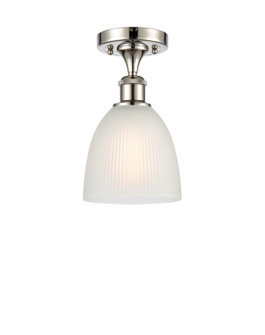 Ballston LED Semi-Flush Mount in Polished Nickel (405|516-1C-PN-G381-LED)