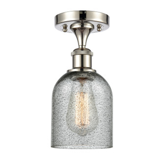 Ballston One Light Semi-Flush Mount in Polished Nickel (405|516-1C-PN-G257)
