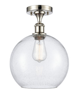 Ballston One Light Semi-Flush Mount in Polished Nickel (405|516-1C-PN-G124-10)