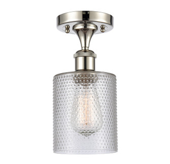 Ballston One Light Semi-Flush Mount in Polished Nickel (405|516-1C-PN-G112)