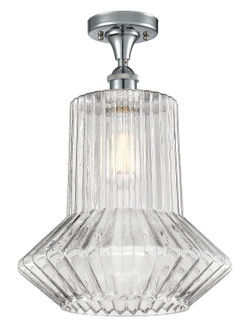 Ballston One Light Semi-Flush Mount in Polished Chrome (405|516-1C-PC-G212)