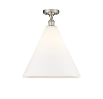 Ballston LED Semi-Flush Mount in Matte Black (405|516-1C-BK-GBC-162-LED)