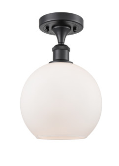 Ballston One Light Semi-Flush Mount in Matte Black (405|516-1C-BK-G121-8)