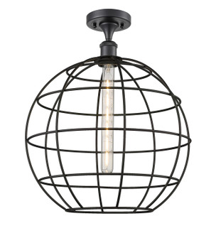 Ballston One Light Semi-Flush Mount in Matte Black (405|516-1C-BK-CE-16-BK)