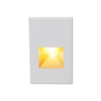 Led200 LED Step and Wall Light in White on Aluminum (34|WL-LED200F-AM-WT)