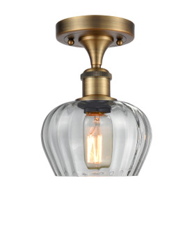 Ballston One Light Semi-Flush Mount in Brushed Brass (405|516-1C-BB-G92)