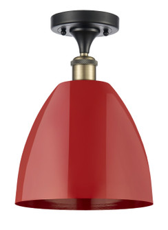 Ballston One Light Semi-Flush Mount in Black Antique Brass (405|516-1C-BAB-MBD-9-RD)