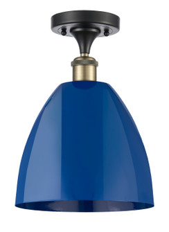 Ballston One Light Semi-Flush Mount in Black Antique Brass (405|516-1C-BAB-MBD-9-BL)