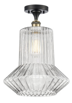 Ballston One Light Semi-Flush Mount in Black Antique Brass (405|516-1C-BAB-G212)